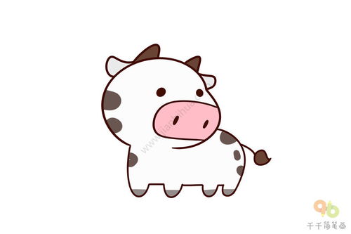 动物世界 可爱的牛简笔画图片大全